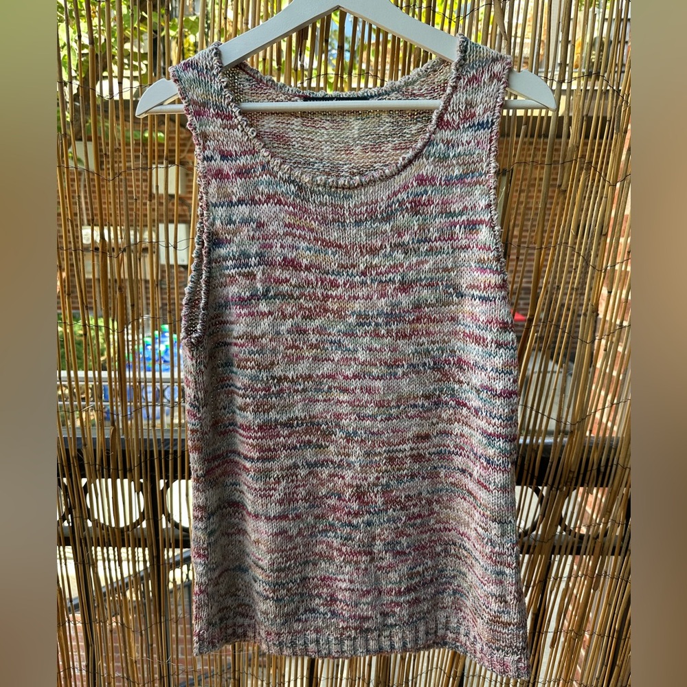 Peruvian Connection Knit Cotton Tank Top